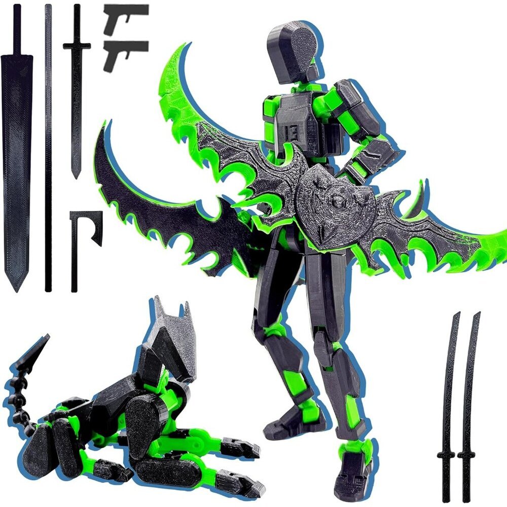 T13 3D Action Figure Set Assembly Completed,Dummy Robot Titan 13 Action Figures,
